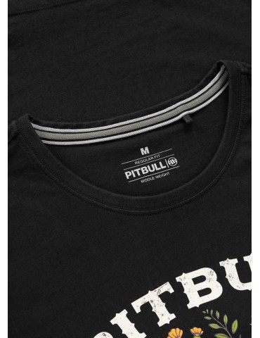 T-shirt Pitbull West coast Bullets&Blooms czarny