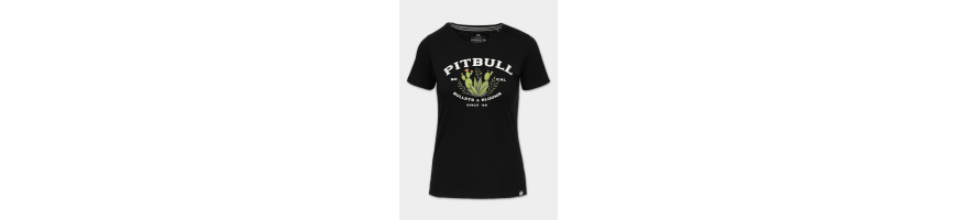 T-shirt Pitbull West coast Bullets&Blooms czarny