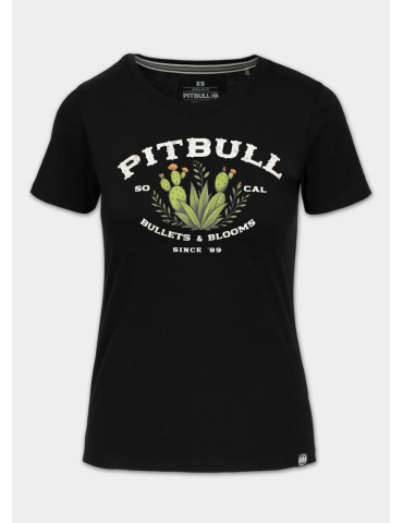T-shirt Pitbull West coast Bullets&Blooms czarny