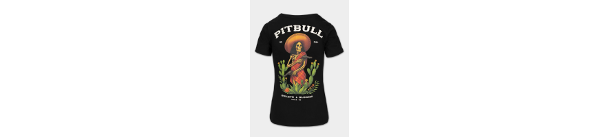 T-shirt Pitbull West coast Bullets&Blooms czarny
