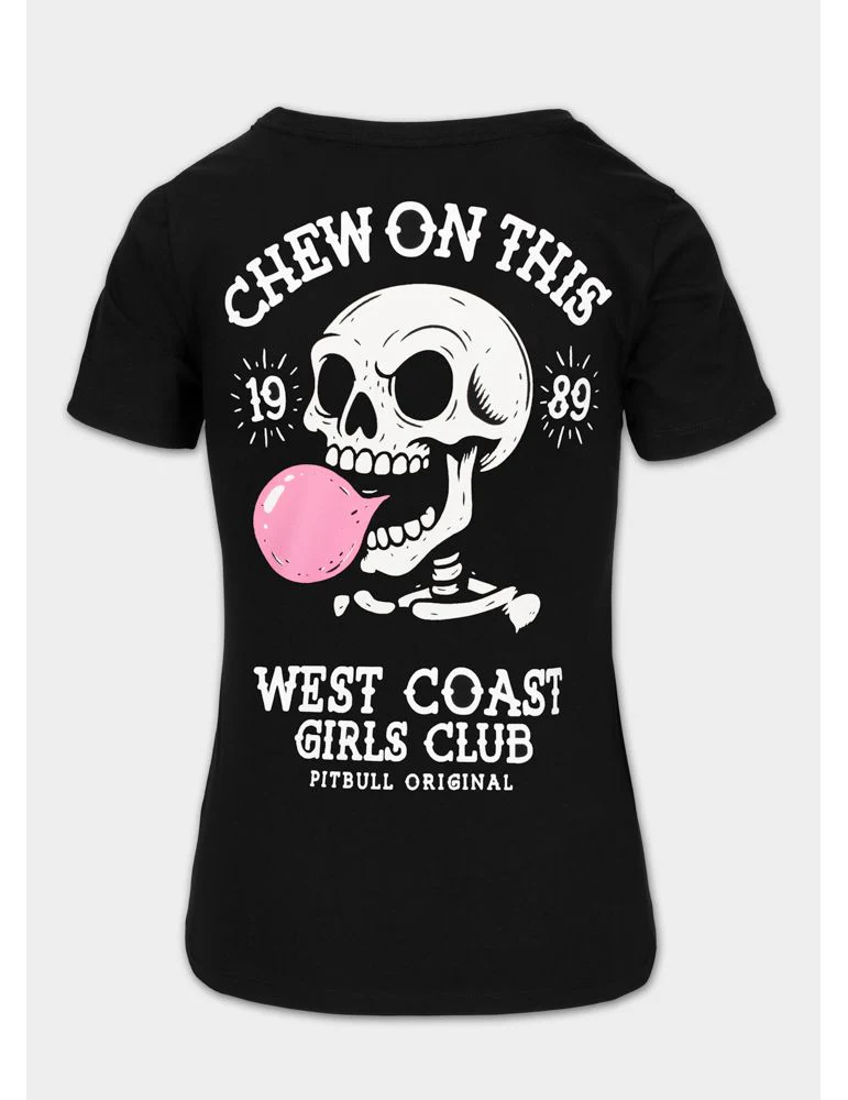 T-shirt Pitbull West Coast Chew on this czarny