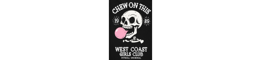 T-shirt Pitbull West Coast Chew on this czarny