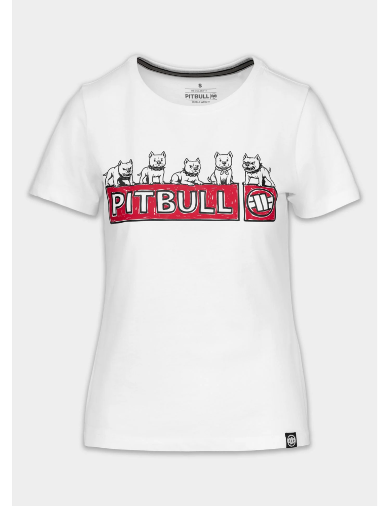 T-shirt Pitbull West coast Softbite biały