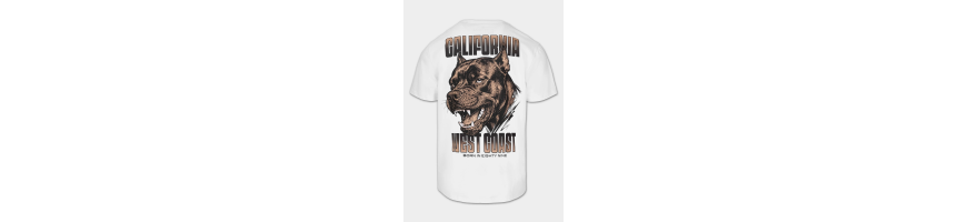 T-shirt Pitbull West Coast BEST biały