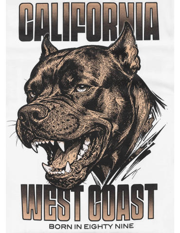T-shirt Pitbull West Coast BEST biały