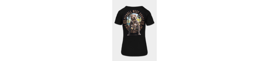 T-shirt Pitbull West Coast Beach Girl czarny
