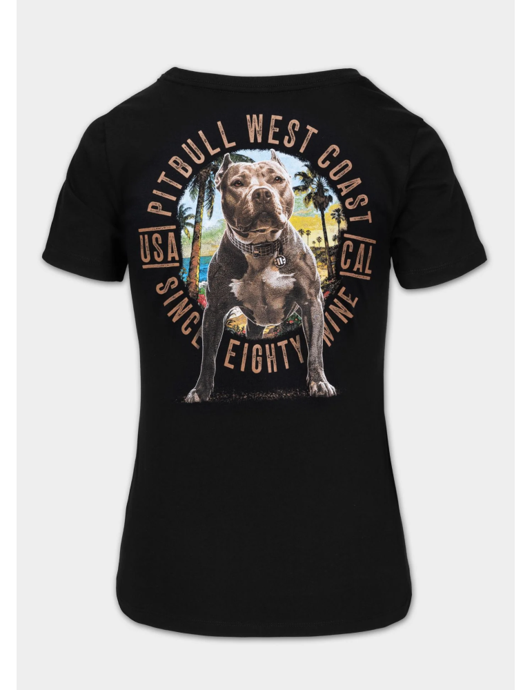 T-shirt Pitbull West Coast Beach Girl czarny