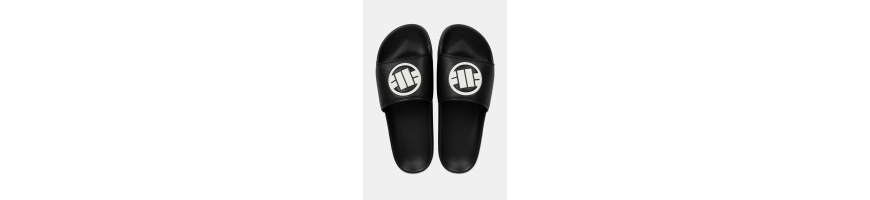 Klapki Piotbull West Coast LOGO czarne