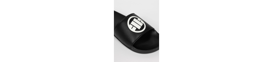 Klapki Piotbull West Coast LOGO czarne