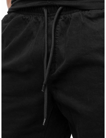 Joggery Jigga Wear Crown Stitch materiałowe czarne
