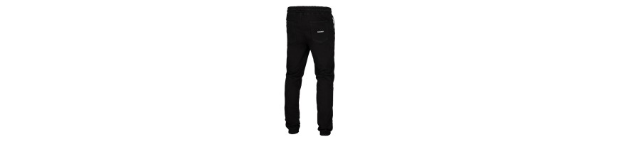 Joggery Chada Proceder Haft czarny jeans