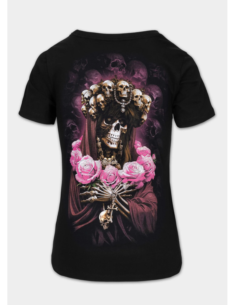 T-shirt Pitbull West Coast Santa Muerte 26 damski czarny