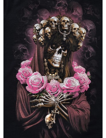 T-shirt Pitbull West Coast Santa Muerte 26 damski czarny