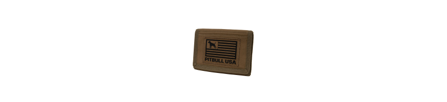 Portfel Pitbull West Coast Canvas USA parciany brązwy