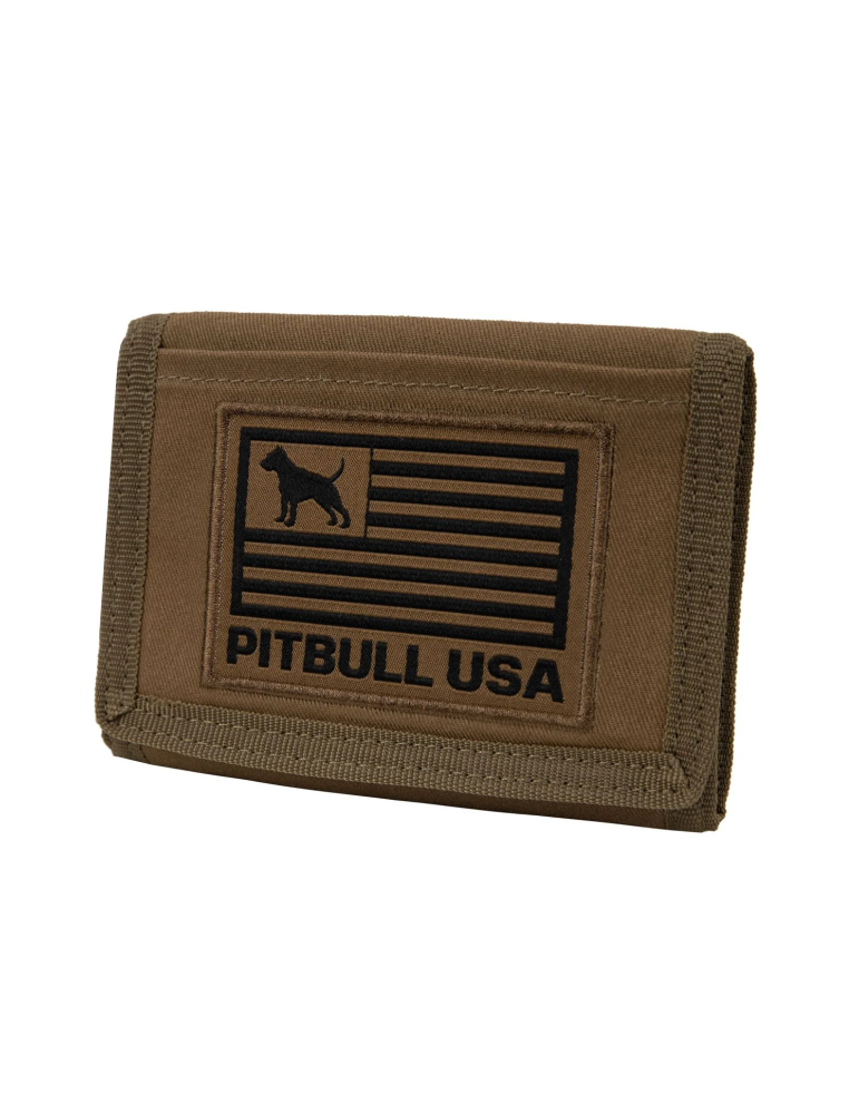 Portfel Pitbull West Coast Canvas USA parciany brązwy
