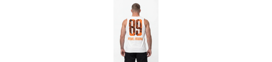 Tank top Pitbull West Coast Eighty Nine Dog męski biały
