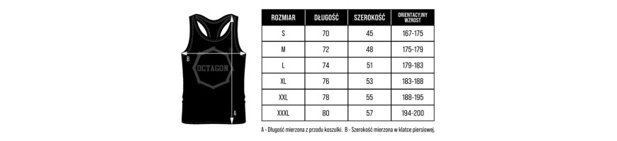 Tank Top Octagon Grunge czerwono/czarna