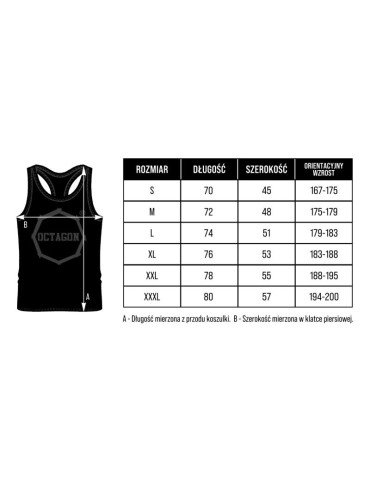 Tank Top Octagon Grunge czerwono/czarna