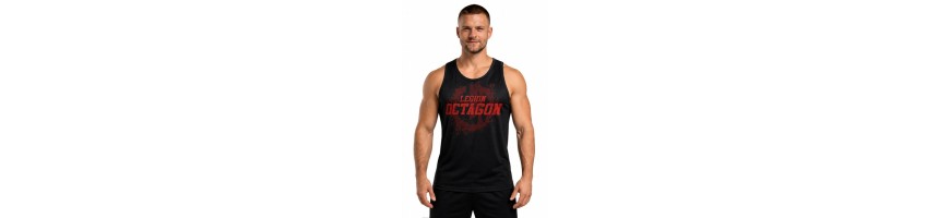 Tank Top Octagon Grunge czerwono/czarna