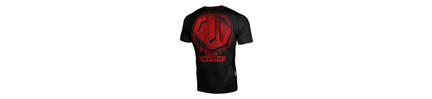T-shirt Octagon Conquest czerwono/czarny