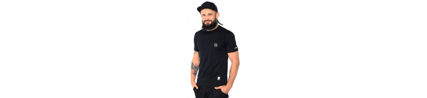T-shirt Octagon Small logo czarny męski