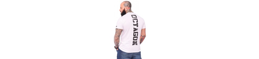 T-shirt  Octagon Fight Wear męski biały