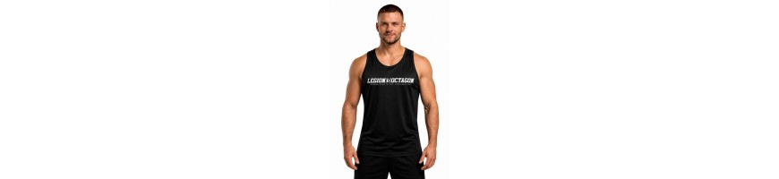 Tank top Octagon sportowy Legion Unique męski czarny