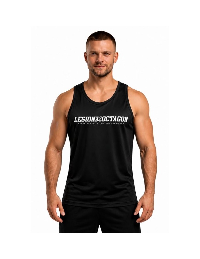 Tank top Octagon sportowy Legion Unique męski czarny