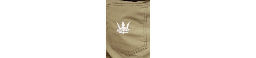 Joggery Jigga Wear Bojówki Ze Ściągaczem Jasne Beżowe Crown Ripstop Cargo