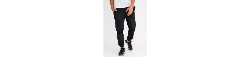 Joggery Jigga Wear Bojówki Stripe Ripstop czarne