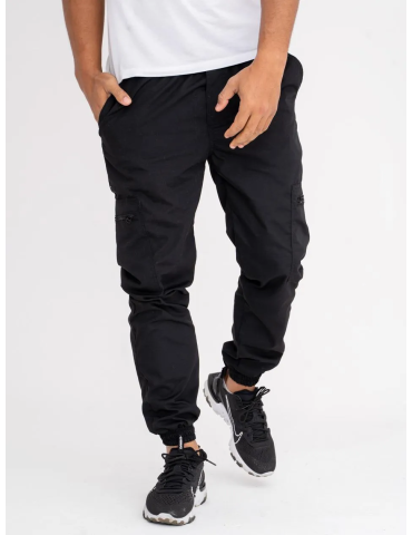 Joggery Jigga Wear Bojówki Stripe Ripstop czarne