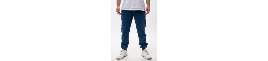 Joggery Jigga Wear Bojówki Stripe Zip Cargo jeans