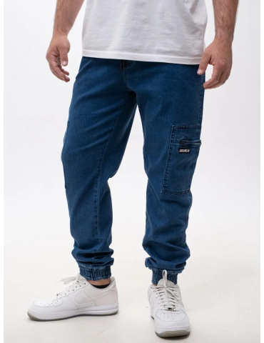Joggery Jigga Wear Bojówki Stripe Zip Cargo jeans