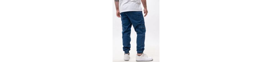 Joggery Jigga Wear Bojówki Stripe Zip Cargo jeans