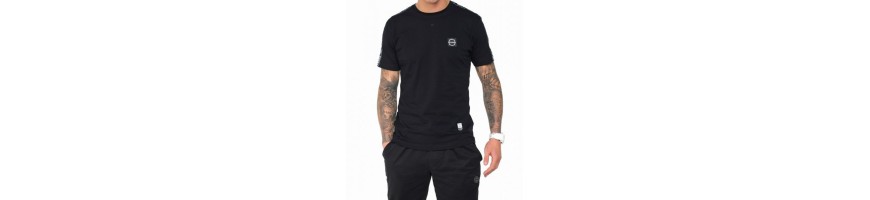 T-shirt Octagon Stripe czarna/biała