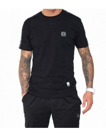 T-shirt Octagon Stripe czarna/biała