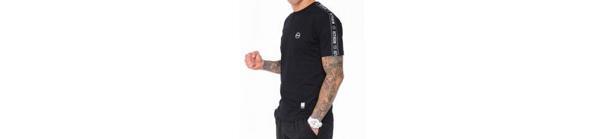 T-shirt Octagon Stripe czarna/biała