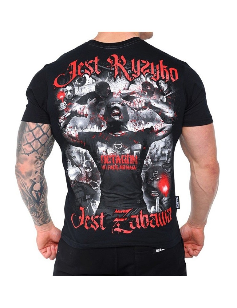 T-shirt Octagon Jest Ryzyko Jest Zabawa 2 czarny