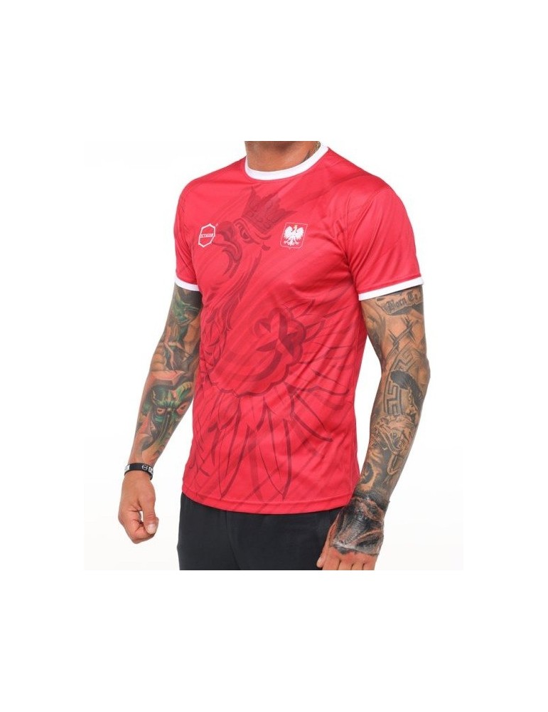 T-shirt Octagon Polska Orzeł czerwona