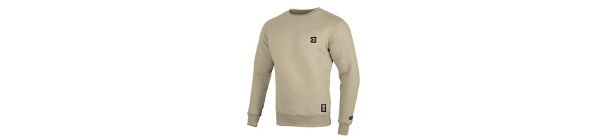 Bluza Octagon Small logo beżowa