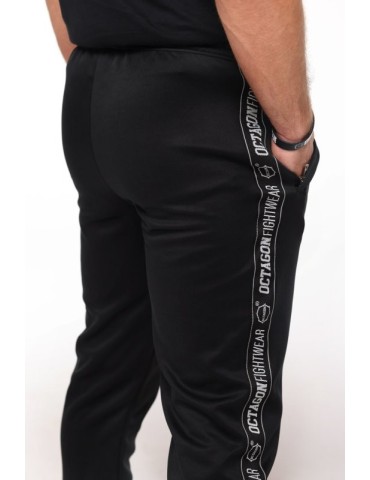 Spodnie dresowe Octagon UTAH Stripe czarne