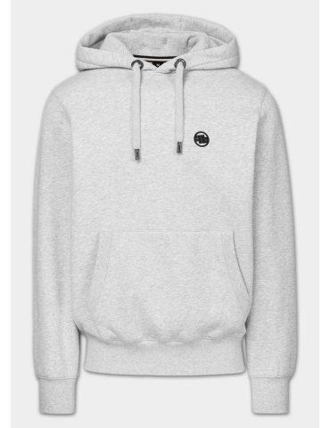 Bluza Pitbull West Coast Small logo kaptur szara