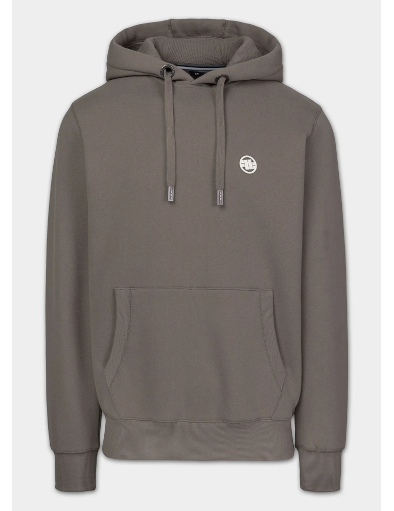 Bluza Pitbull West Coast Small logo kaptur jasny brąz