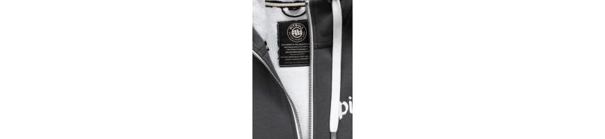 Bluza Pitbull West Coast Ruffin Ring rozpinana szara