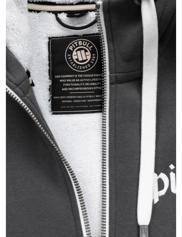 Bluza Pitbull West Coast Ruffin Ring rozpinana szara