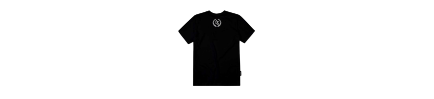 T-shirt Ciemna Strefa czarny/biały laur