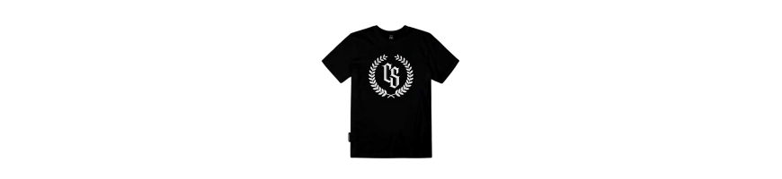T-shirt Ciemna Strefa czarny/biały laur