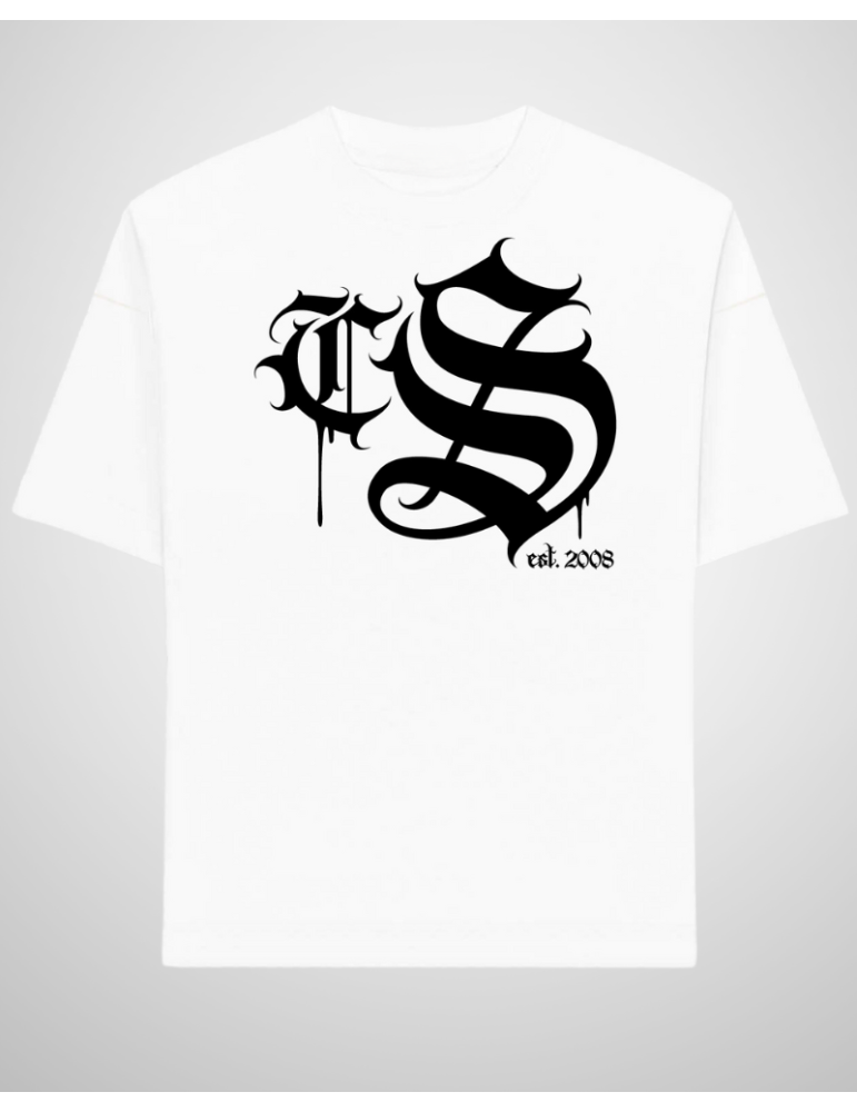 T-shirt Ciemna Strefa Chicano Gotyk biała