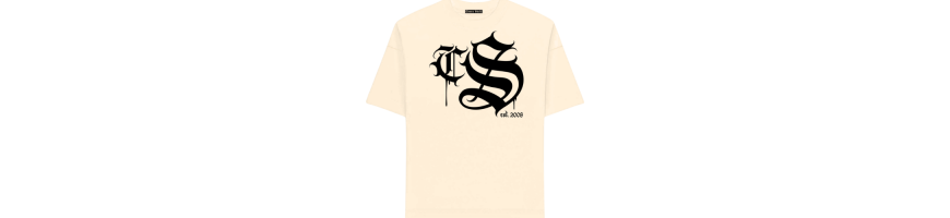 T-shirt Ciemna Strefa Chicano Gotyk beżowy