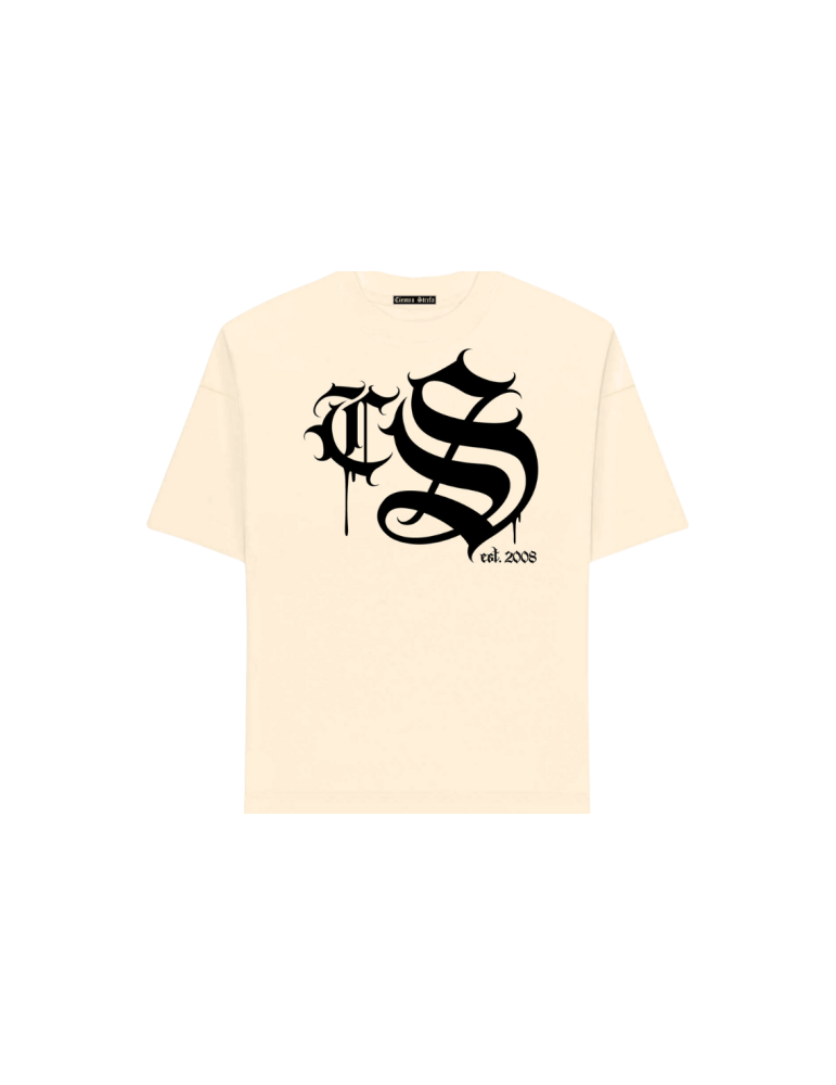 T-shirt Ciemna Strefa Chicano Gotyk beżowy